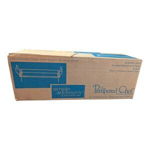 Pampered Chef Simple Additions Black Metal Hospitality Stand 1955 New